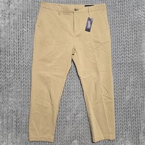 Woodies AW Mens Custom Tan Chino Performance Pants Stretch 36x29 NWT Golf